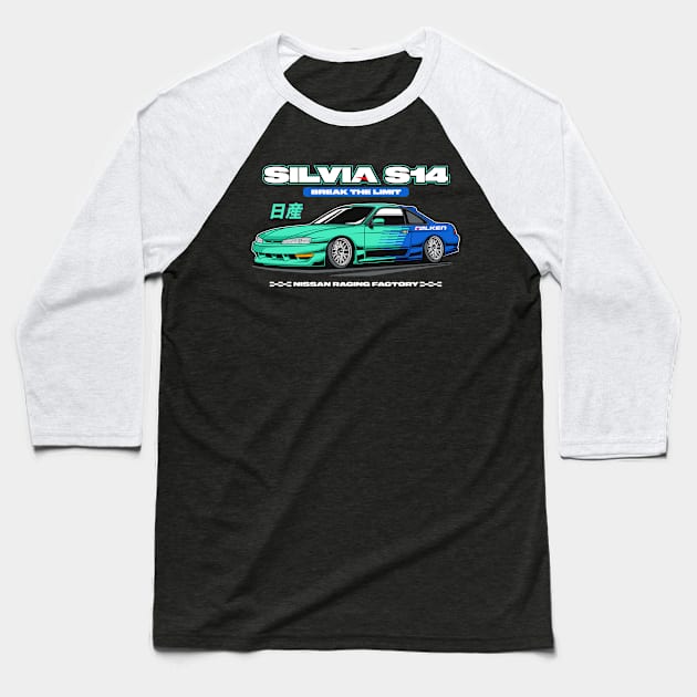 Silvia S14 Baseball T-Shirt by cturs
